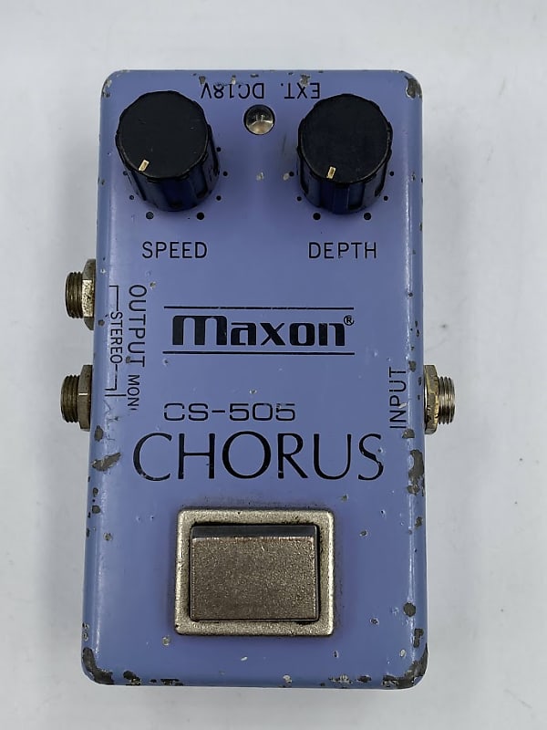 Maxon CS-505 Chorus '80s Original MIJ Guitar Effect Pedal Made in Japan  Small Box 18V