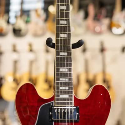 Gibson ES-335 Figured Left Handed - Sixties Cherry with Hardshell Case image 4
