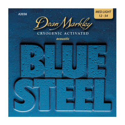 Dean Markley Blue Steel Acoustic Guitar Strings (.012 - .054) for sale
