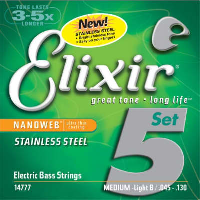 Elixir Bass (4) Nanoweb Nickel Plated 45-105 - jeu de 4 cordes