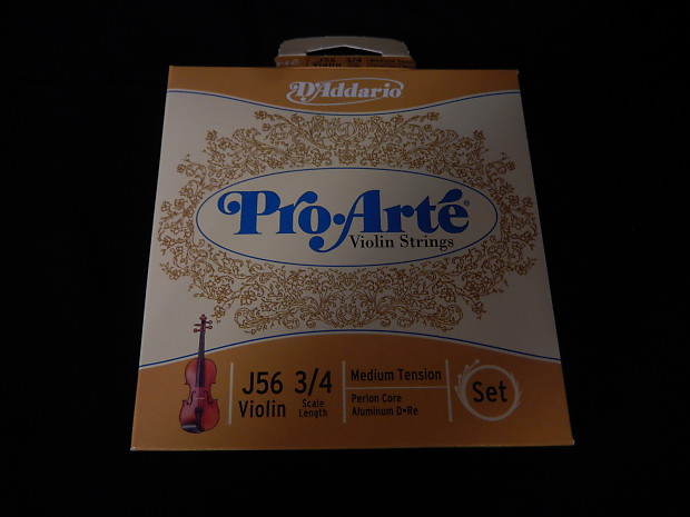 D'addario J56 Pro Arte 3/4 Violin Strings image 1