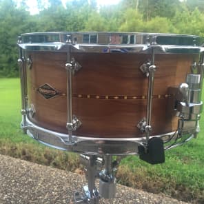 Craviotto Custom Shop 6.5" x 14" Solid-Shell - Single-ply Walnut Snare Drum 2015 Natural image 11