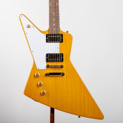 Epiphone  1958 Korina Explorer (White Pickguard; Incl. Hard Case) - (Left-handed), Natural | Demo