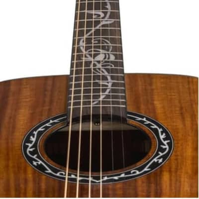 Luna Vineyard Koa Bevel Folk Acoustic-Electric Guitar Gloss Natural image 3