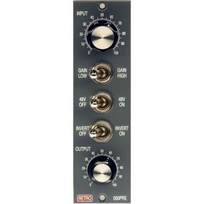 Retro Instruments 500PRE 500 Series Tube Microphone Preamp with 3 12AT7 Tubes image 6