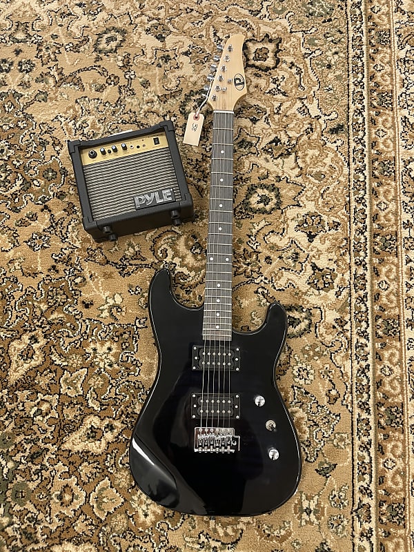 Pyle 6 String Electric Beginner (RH) Black Reverb