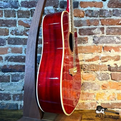 Carlo Robelli CBW4134CR Acoustic Guitar (2000s - Cherry Red) image 6