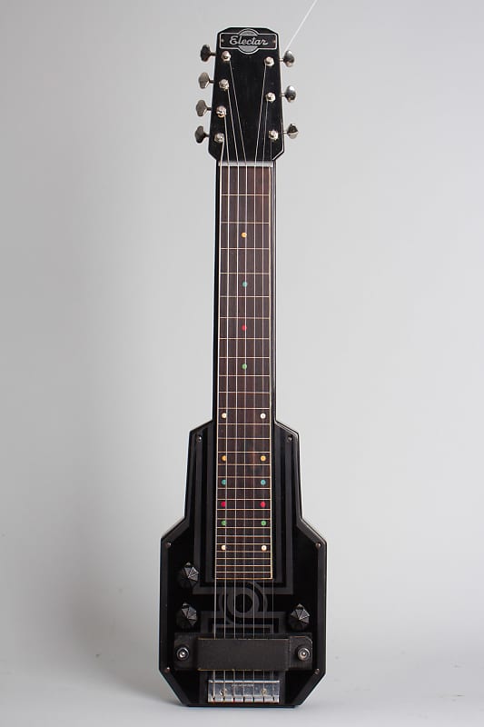 Epiphone  Electar Model M 7-string Lap Steel Electric Guitar (1938), ser. #1668, original tweed hard shell case. image 1
