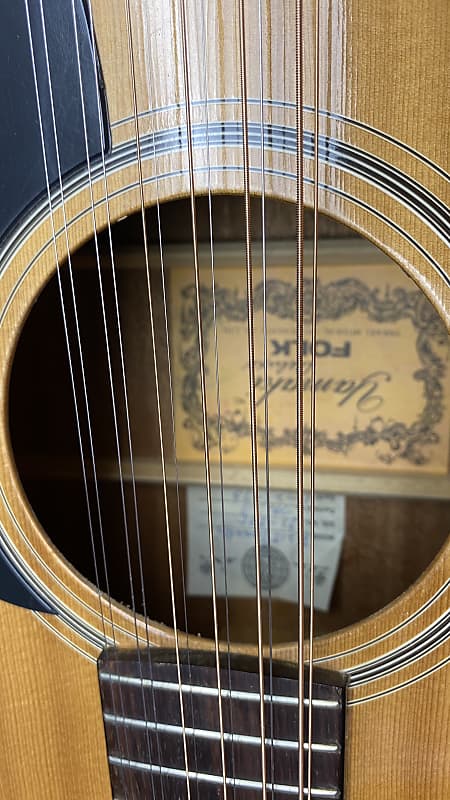 YAMAKI Deluxe No.215 12弦ギターヴィンテージ Yamaki Deluxe Folk Acoustic 12 String Guitar 1971 No. 215 No