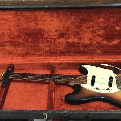 1974 Fender Mustang Guitar - w/Original Hard Case - EXC! image 23
