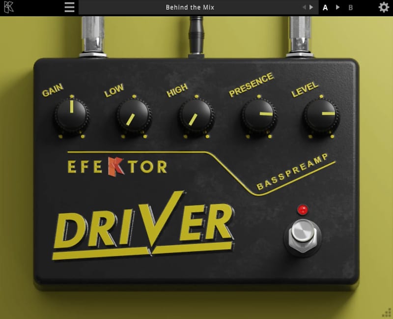 Kuassa Efektor Bass Driver Preamp (Download)Bass Preamp/DI FX Reverb