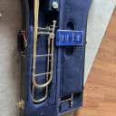 Bach 42B Stradivarius Series Tenor Trombone with Traditional Wrap F Attachment, Standard Rotor Valve 2010s - Clear Lacquered Brass