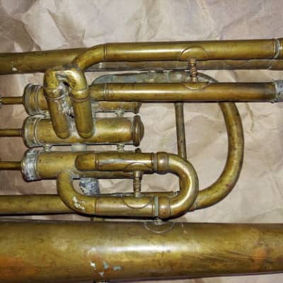 Unmarked baritone, For Parts/Repair/Decoration, 24 inch long image 9