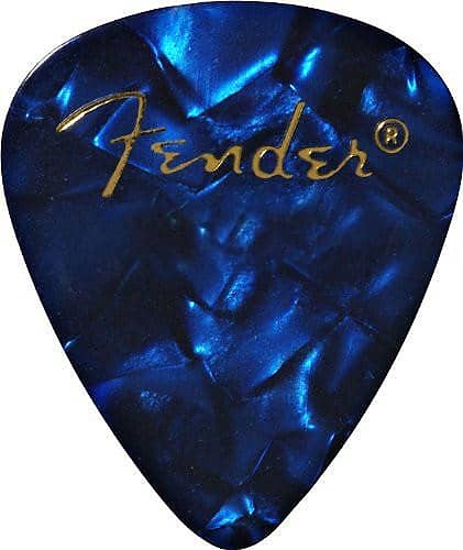 Fender 351 Premium Celluloid Guitar Picks - BLUE MOTO, HEAVY 144-Pack (1 Gross) image 1