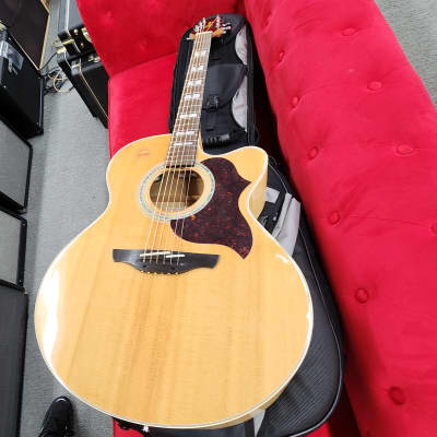 Takamine EG523SC Jumbo Flame maple acoustic electric guitar image 2