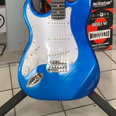 Chord CAL63 Standard Electric Guitar, Metallic Blue, Left Handed for sale