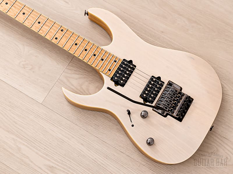 2017 Ibanez Prestige RG652AHML Left-Handed Antique White Blonde, Near-Mint w/ Case image 1