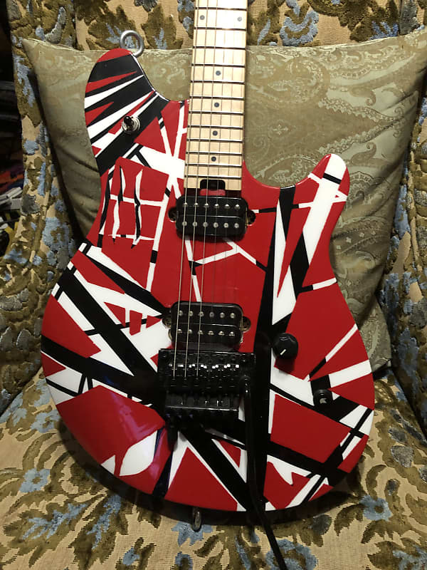 EVH Wolfgang Custom Standard Striped Frankenstrat w/D-Tuna | Reverb