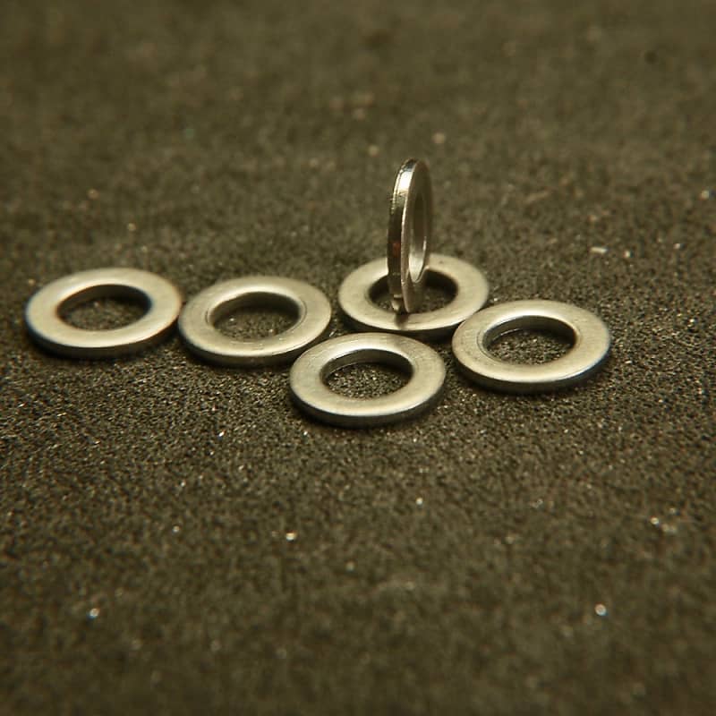 Small Flat Washers for Grover Rotomatic Pat Pend USA  Tuners 1958 to 1961 Nickel image 1