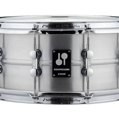 Sonor Kompressor Snare Drum 14x6.5 Steel image 1