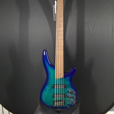 Ibanez SR375E-SPB Sapphire Blue 5-String Bass Guitar #407 image 2