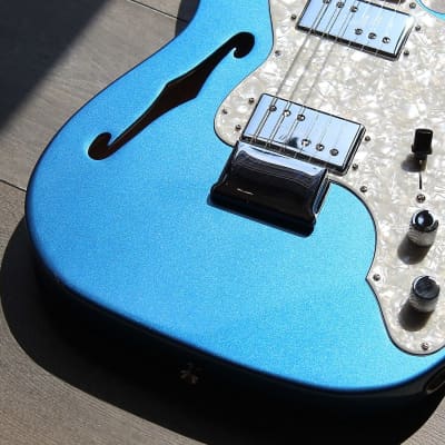 Fender American Vintage II '72 Telecaster Thinline, Lake Placid Blue, HARDCASE image 9