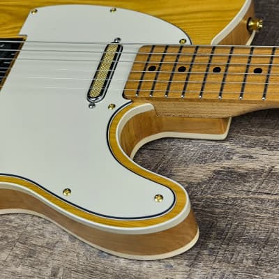 MyDream Partcaster Custom Built - Honey Gold Ash Chambered Alder Tapped Coil image 6