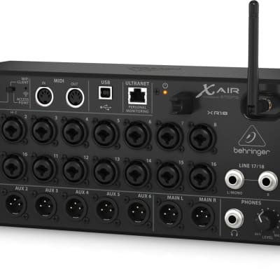 Behringer XR18 18-Channel, 12-Bus Digital Mixer for iPad/Android Tablets with 16 Programmable Midas Preamps, Integrated Wifi Module and Multi-Channel USB Audio Interface image 6