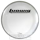 Ludwig Bass Drum Logo Head : 24" Powerstroke 3 Clear w/Block Logo