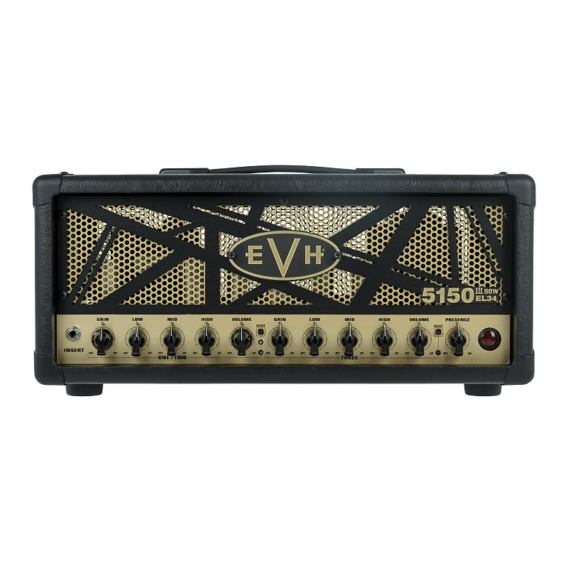 EVH 2253060000 5150III 50W EL34 Tube Head with Dual Concentric Controls, 4-Button Footswitch and 3 Channels (Black) image 1