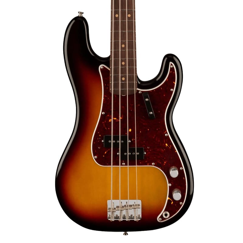 Fender American Vintage II 1960 Precision Bass Rosewood 3 Colour Sunburst image 1