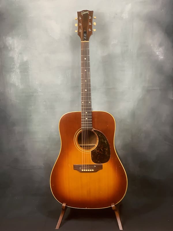 1970-71 Gibson J-45 ADJ Deluxe- Cherry Sunburst image 1