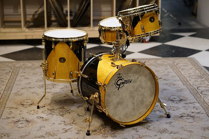 Gretsch USA Custom Harlequin Drum Set 18/12/14/5.5x14 - Only | Reverb