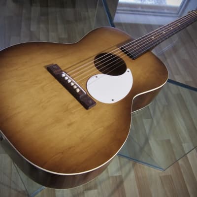 Airline Acoustic Guitar Concert Sized by Kay of Chicago for Montgomery Wards Circa-1960s Sunburst image 2