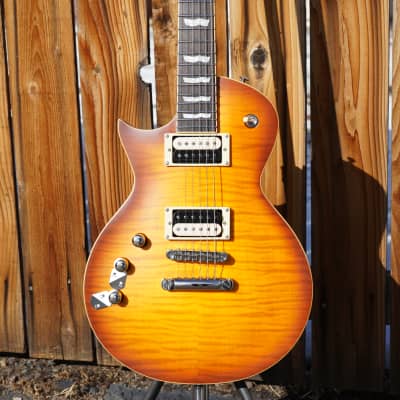 ESP LTD EC-1000T Honey Burst Satin Left Handed 6-String Electric Guitar NOS image 5