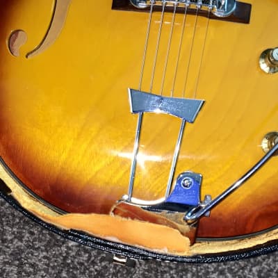 Vintage Toledo  Es 335 style semi hollow body electric guitar guitar made in japan 1970s Sunburst image 21