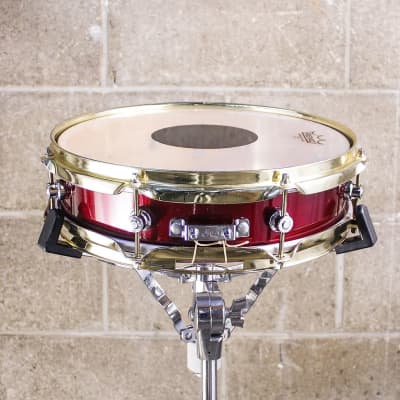 Neil Peart's DW 3 x 13 Red Sparkle Piccolo Snare Drum 1996 - Red Sparkle image 7