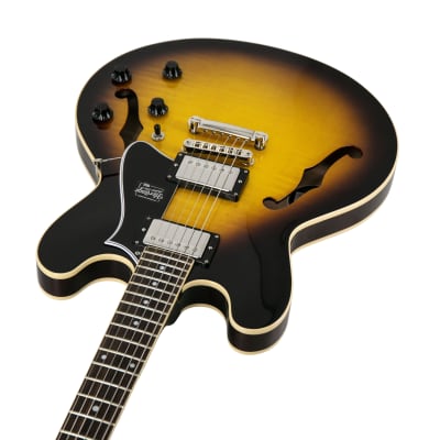 Heritage Standard H-535 Semi-Hollow Electric Guitar, Original Sunburst, AN35002 image 2