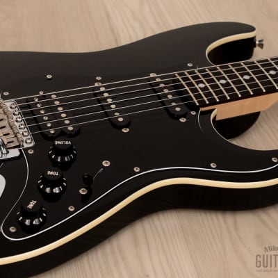 2012 Fender Aerodyne Stratocaster AST-M/SSH Medium Scale 24 3/4" Black, Japan MIJ image 6