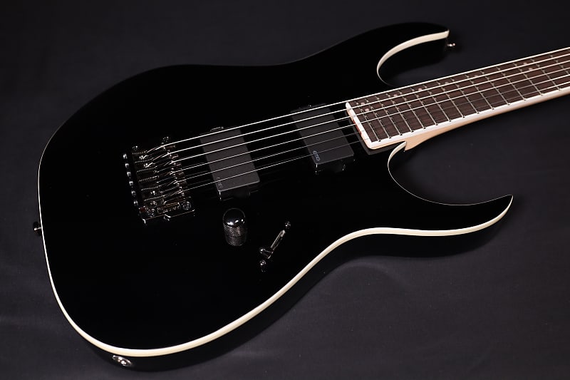 Ibanez RGIB21BK RG Iron Label 6str Electric Guitar Black 602 image 1