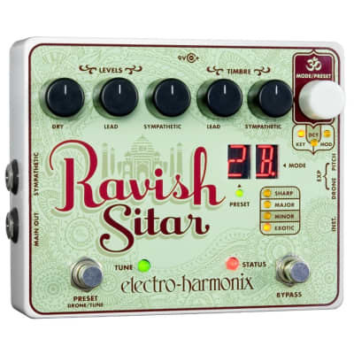 New Electro-Harmonix EHX Ravish Sitar Electric Guitar Effects Pedal! for sale