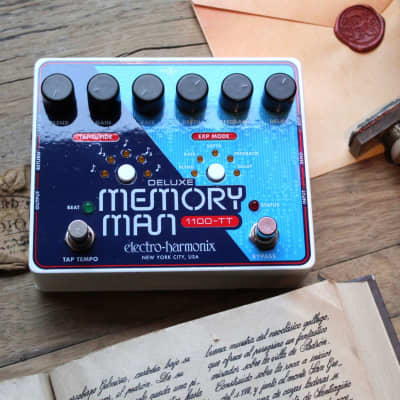 Electro-Harmonix Deluxe Memory Man 1100-TT Tap Tempo 1100Ms Analog Delay imagen 1