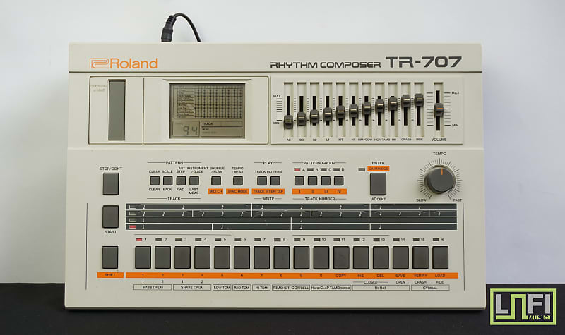 Roland TR-707 Rhythm Composer Classic Drum Machine Sequencer image 1