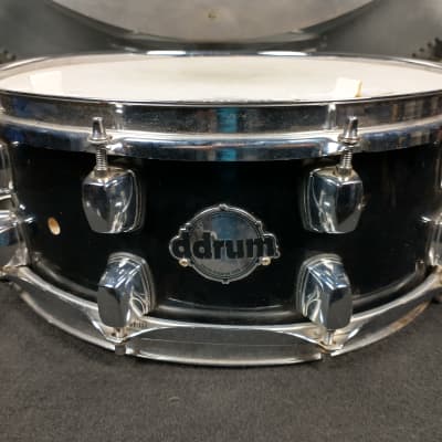 ddrum Maple Shell 5.5" x 14" Black Lacquer Snare Drum image 1