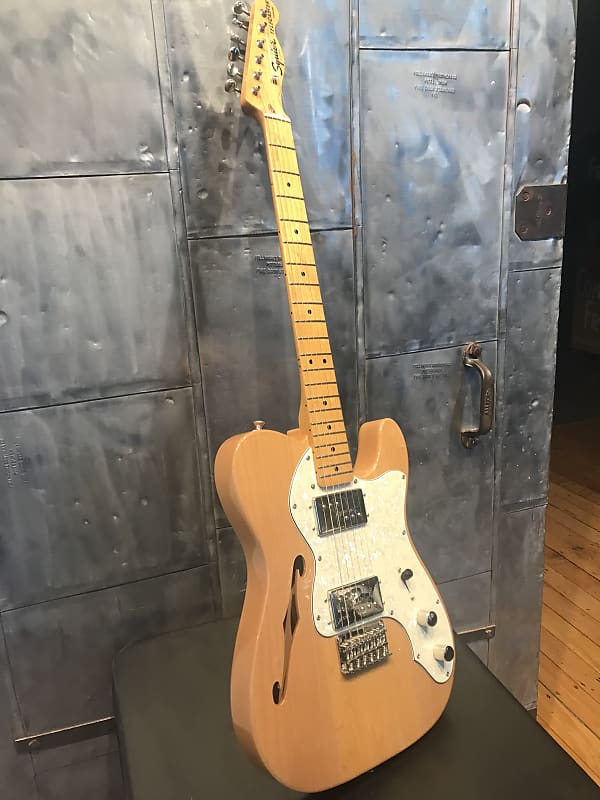 Fender Squire  Classic  Vibe ‘70’s Thinline Deluxe  (Guitar only NO CASE OR GIG BAG) 2017 Natural image 1