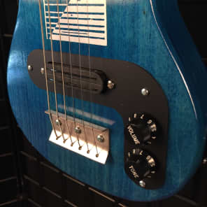 Morrell Joe Morrell Pro Series 6-String Lap Steel Guitar Transparent Blue USA image 5