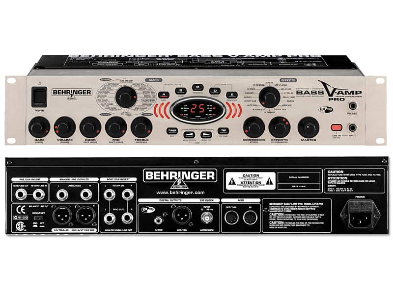 Behringer Bass V-AMP Pro Rackmount Amp Modeler and Multi-Effect