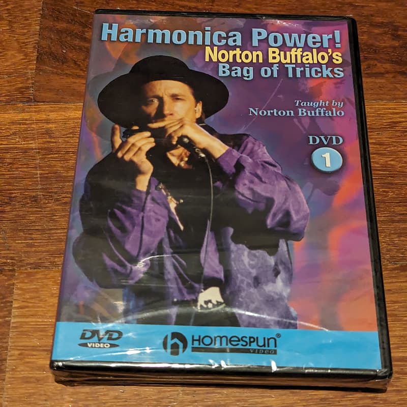 DVD "Harmonica Power! Norton Buffalo's Bag Of Tricks", 90 Min. Instructional Video image 1