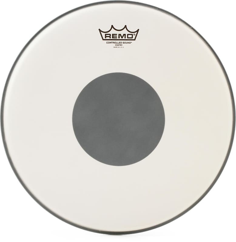 Remo Controlled Sound Coated Black Dot Drumhead - 14 inches image 1