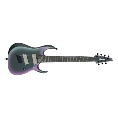 Ibanez RGD71ALMSBAM RGD Axion Label Multi Scale 7-string Guitar - Black Aurora Burst Matte image 3